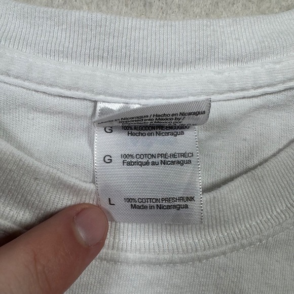 Gildan Ultra Cotton‎ Mens Large White Just A 41 Willys Graphic T Shirt Motorhead - Picture 5 of 11